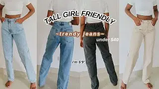 ASOS Collusion Jeans Try-on Haul | Trendy Tall girl friendly jeans under $40