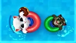 SUMMER POOL PARTY! 🥳 👍NEW MY TALKING TOM FRIENDS GAMEPLAY