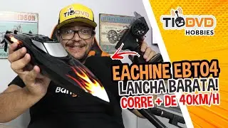 EACHINE EBT04 LANCHA BARATA QUE NAVEGA &Agrave; MAIS DE 40KM/H MOTOR BRUSHLESS DRONE AQU&Aacute;TICO