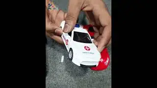 Die Cast Metal Police & Ambulance Toy Car 🚓🚑 | 1:32 Scale Pull Back Car | Best Kids Toy