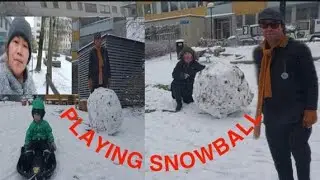 BUHAY SWEDEN ENJOY PLAYING IN THE SNOW || FILIPINA SWEDISH LIVING IN SWEDEN