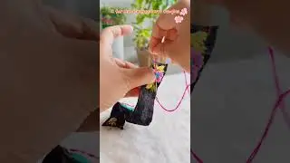 H for Hand embroidered bangles#diy #diyjewelry#handembroidery#shorts #diybangles#pinterestinspired