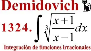 Integración de una función irracional. Sustitución z. Demidovich 1324. 👀👍😺