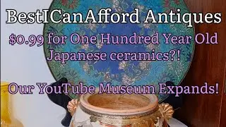 $1 Antique Japanese Ceramics?! Meiji Era Japan Cloisonn&eacute; and Satsuma Ceramics! Unrelated! Dragons!