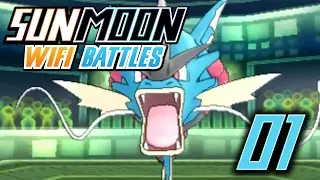 Pokemon: Sun and Moon Wi-Fi Battle #1: MEGA GYARADOS!