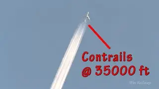 Planes @ 30000 feet | Amazing contrails | Aviation | Plane spotting
