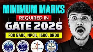 GATE 2026 Minimum Marks for BARC NPCIL ISRO DRDO | Must Watch