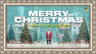 Merry Christmas from the Exclusion Zone | TV Frame Hazmat Santa Christmas Screensaver Wallpaper