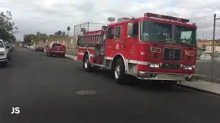 *SPECIAL VIDEO* Small Recycling Bin Fire @ Naples Elementary School