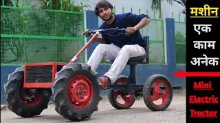 Build a 1000W mini Electric tractor at Home-Agriculture @CreativeScienceOfficial