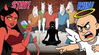5 Masked Men. 1 Locked Door. Run or Stay? - Dark Philosophical Comedy