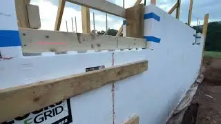 Deck Ledger Board Prep/Final framing of fireplace and well house