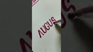 Normal pen calligraphy | improve your handwriting | hello August.