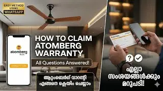 Atomberg fan warranty claim ||100 % free easy||  malayalam | മലയാളം #atomberg