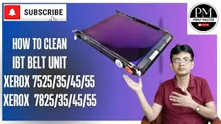 How to Clean IBT belt unit in Xerox 7525/35/45/55/7825/35/45/55😱#cleanIBTbeltunit