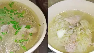 shorbet djej | chicken soup recipe | شوربة الدجاج مع الرز | Soupe de poulet