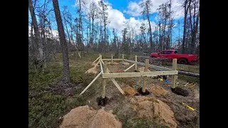 200 sqft 10x20 Off Grid Tiny House, Hunting Cabin Build pt1