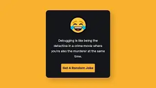 Joke Generator With Javascript | JS Project Preview