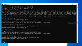 Lesson 39 Sends ICMP packets to random IPs in the subnet hping3