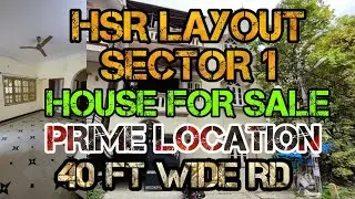 House for Sale in Sector 1 HSR Layout Bangalore 30x40 Owner Stay + Rental Income 40ft Road #BDA #HSR