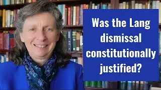 Was the Lang dismissal constitutionally justified?