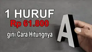 BANGKRUT...!!! Gara-gara Salah Hitung ??? // How to Calculate the Price of Raised Letters