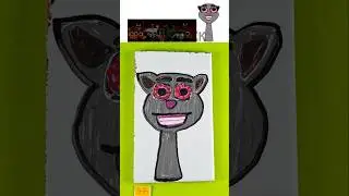 Sprunki 🎵 I Drew Talking Tom 🐱 Phase 2 👹 With Water Painting Pen 🖍️ Talking Juan 👁