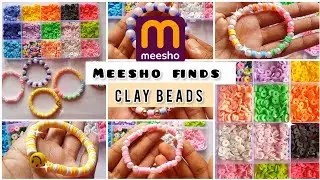 clay beads |meeshofinds|😍 #claybeads #braceletmaking #meeshofinds #meesho #meeshohaul #diy #craft