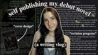 self-publishing updates! 💫 // new cover design, revising my debut dystopian novel ⚔️
