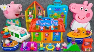 97 Minutes of Satisfying ASMR Unboxing | Adorable Peppa Pig Play With Peppa's Color Family House