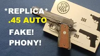 ПОКАЖИ И РАССКАЖИ 156: САМОЗАРЯДНЫЙ ПИСТОЛЕТ M-1911-67 .45, модель JRCM № 300, литая копия, синяя отделка