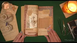 Vintage Journal Scrapbooking ASMR Natural Sounds