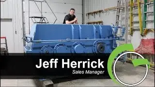 Green Industrial - POWERTECH FOOTE JONES 2803 HLD ENCLOSED GEAR DRIVE GEARBOX 182 98 RATIO REBUILT