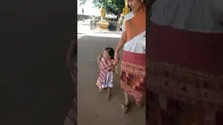 Offer food to monk