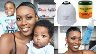 LOW MAINTENANCE PIXIE!| HAIR &MAKEUP WITH MY TWO KIDS!| I GOT A NEW DRYER..FINALLY!