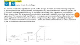 Day 8  MIS -stages of MIS #B. Com#M.Com#Mba#