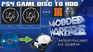 Backup PS4 Disc Games to HDD (4.05 Jailbreak)