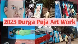 2025 Art Work For Durga Puja #Famous Iconic Figure Sculpted On Board .Everyone learn and watch