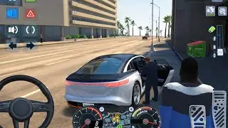New Taxi Games 3D Mercedes-Benz EQS Taxi Driving In Rome: Taxi Simulator 2026 - iOS Gameplay