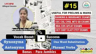 Master Series-8. Vocab Vortex: Dive into the Power of Words✊ Useful for all govt exams📚 Eng by Elsa