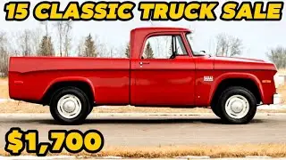 Act now: 15 Classic Trucks For Sale Under $7,000