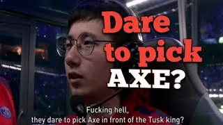 Dare to pick AXE infront of my TUSK?? #TI18 #GAME4 HIGHLIGHTS