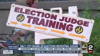 Baltimore City Board of Elections recruiting judges