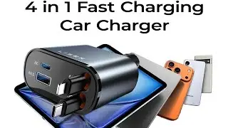 Retractable Car Charger, 69W Cars Adapter USBC Fast Charger for iPhone 17 16 Pro Max#amazon