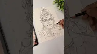 Lord Vitthal Drawing #shorts #vitthal #lordvitthal #art #drawing