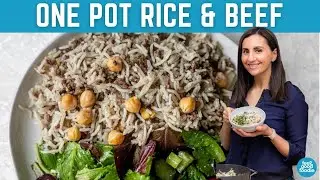 One Pan Mediterranean Ground Beef & Rice | Easy Weeknight Meal