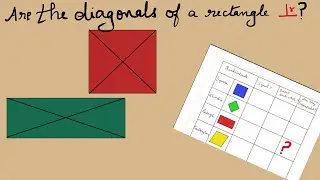 Are the diagonals of a rectangle perpendicular?