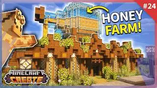 I Built an INFINITE HONEY AND LIMESTONE FARM in Minecraft Create Mod! [#24]