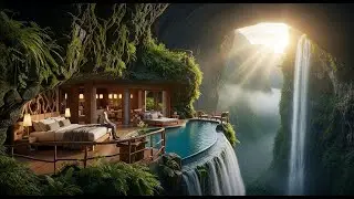 He Built a Secret Luxury House Hidden Behind a Massive Waterfall Cave and Nobody Knew It!