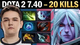 Drow Ranger Pro Carry with Manta and 20 Kills - 7.41 Dota